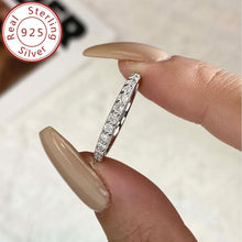 Load image into Gallery viewer, Timeless Sparkle - 925 Sterling Silver Moissanite Eternity Ring - Paved with Shimmering Stones - Shop &amp; Buy
