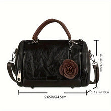 Load image into Gallery viewer, Timeless Vintage Leather Boston Bag - Stylish Crossbody with Retro Zipper Detail - Spacious &amp; Durable Purse for Women - Shop &amp; Buy

