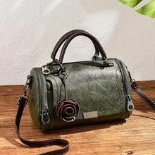 Load image into Gallery viewer, Timeless Vintage Leather Boston Bag - Stylish Crossbody with Retro Zipper Detail - Spacious &amp; Durable Purse for Women - Shop &amp; Buy
