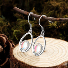 Load image into Gallery viewer, Trendy 925 Sterling Silver Moonstone Drop Earrings Rainbow Hollow Water Dangle Earrings for Women Fine Jewelry - Shop &amp; Buy
