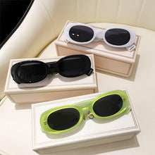 Load image into Gallery viewer, Trendy New Oval Rectangle Sunglasses Vintage Women 90s Brand Design Tortoise Shell Green Frame Sun Glasses - Shop &amp; Buy
