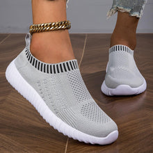 Load image into Gallery viewer, Trendy Solid Color Mesh Breathable Flying Woven Shoes, Lightweight Wear Resistance Non Slip Running Shoes - Shop &amp; Buy
