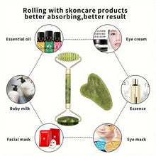 Load image into Gallery viewer, Ultimate Mother&#39;s Day Gift: 3-in-1 Jade Roller, Gua Sha &amp; Eye Massager Set - Boost Skin Health &amp; Elasticity - Shop &amp; Buy
