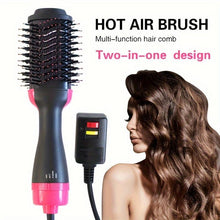 Load image into Gallery viewer, US Plug 1pc Hot Air Comb Three-speed Hot And Cold Wind, Blow And Pull All-in-one, Strong Wind Quick Blow And Dry - Shop &amp; Buy
