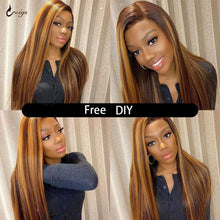 Load image into Gallery viewer, UWIGS Straight Closure 4x4 Closure Highlight Free Part Closure Hair Products Closures Only Human Hair Closure Brazilian Hair - Shop &amp; Buy
