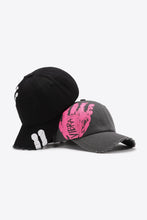 Load image into Gallery viewer, VIBRA Graphic Distressed Adjustable Baseball Cap - Shop &amp; Buy