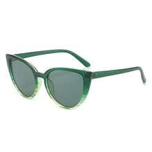 Load image into Gallery viewer, Vintage Green Cat Eye Sunglasses Women Brand Fashion Men Sun Glasses Tortoise Cateye Oversized Frame Shade Eyewear Female UV400 - Shop &amp; Buy
