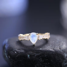 Load image into Gallery viewer, Vintage Style Milky Blue Moonstone Engagement Rings in 925 Sterling Silver Women Gemstone Ring Gift For Her - Shop &amp; Buy
