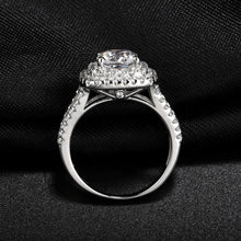 Load image into Gallery viewer, Vintage White Cubic Zirconia Statement Ring 925 Sterling Silver Wedding Engagement Ring For Women Fine Jewelry - Shop &amp; Buy
