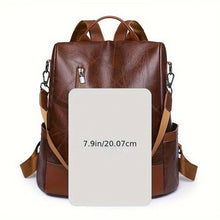 Load image into Gallery viewer, Vintage Womens Backpack Purse - Anti-theft Travel Schoolbag with Secure Locking, Durable Design - Shop &amp; Buy
