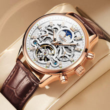 Load image into Gallery viewer, Watches for Men Automatic Mechanical Watch Waterproof Hollow out Noctiucent Skeleton Automatic Wind up Male Wristwatch - Shop &amp; Buy
