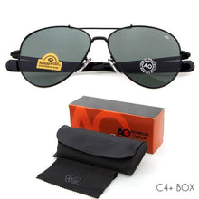 Load image into Gallery viewer, WHO CUTIE Brand AO Sunglasses pilot 90s Men Army Military 12K Gold Tint Frame American Optical Lens Sun Glasses - Shop &amp; Buy
