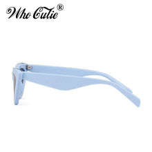 Load image into Gallery viewer, WHO CUTIE Cat Eye Sunglasses Women Brand Designer Vintage Retro Female 70s 80s 90s Sun Glasses Blue Frame Mirror Shades - Shop &amp; Buy
