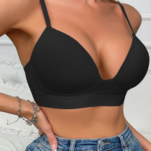 Load image into Gallery viewer, Wireless Casual Sports Bra, Low Cut Neck Solid Color Yoga Bra, Women&#39;s Activewear - Shop &amp; Buy

