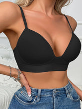 Load image into Gallery viewer, Wireless Casual Sports Bra, Low Cut Neck Solid Color Yoga Bra, Women&#39;s Activewear - Shop &amp; Buy
