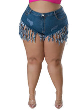 Load image into Gallery viewer, Wmstar Jeans Denim Shorts Women Plus Size Bodycon Stretch Mini Length High Waist Fashion Streetwear - Shop &amp; Buy
