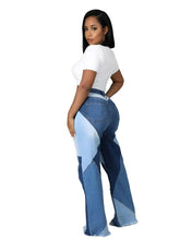 Load image into Gallery viewer, Wmstar Parchwork Flared Jeans Women High Waist Korean Fashion Denim Bottom Boy Friend Pants Streetwear - Shop &amp; Buy
