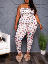 Load image into Gallery viewer, Wmstar Plus Size Jumpsuit Women Butterfly Printed One Piece Outfits Slip Skinny Bodysuit Summer Clothes - Shop &amp; Buy
