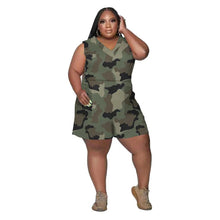 Load image into Gallery viewer, Wmstar Plus Size Jumpsuit Women Overalls Camouflage One Piece Outfits Short Sleeves Casual New Playsuits - Shop &amp; Buy
