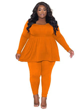 Load image into Gallery viewer, Wmstar Plus Size Pants Sets Womens Two Piece Set Solid Casual Fall Clothes New in Outfits Matching - Shop &amp; Buy
