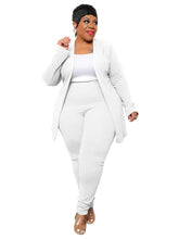 Load image into Gallery viewer, Wmstar Plus Size Two Piece Outfits Women Matching Suit Solid Top Leggings Pants Sets Casual Fall Winter - Shop &amp; Buy
