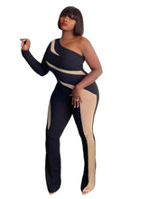 Load image into Gallery viewer, Wmstar Plus Size Women Clothes Jumpsuit Single Sleeve Fashion Sexy Patchwork Romper Office Lady - Shop &amp; Buy
