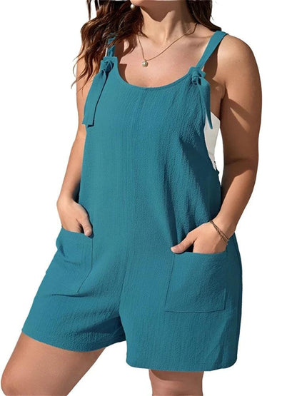 Wmstar Plus Size Women Clothing Romper Solid Jumpsuit Slip Corset Sexy Casual Shorts New Style Summer - Shop & Buy