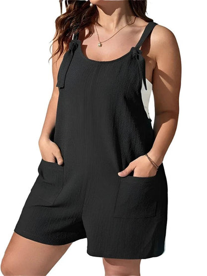 Wmstar Plus Size Women Clothing Romper Solid Jumpsuit Slip Corset Sexy Casual Shorts New Style Summer - Shop & Buy