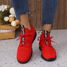 Load image into Gallery viewer, Women Anti Slip Road Running Shoes, Mesh Breathable Low Top Lace Up Sole Lightweight Fashion Casual Sneakers - Shop &amp; Buy
