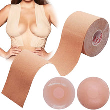 Load image into Gallery viewer, Women Breast Lift Nipple Covers Push Up Bra Invisible 1 set of Boob Tape Adhesive Bras Stretch Cloth Chest Sticker Sexy Bralette - Shop &amp; Buy
