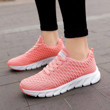 Load image into Gallery viewer, Women Breathable Knit Sneakers, Casual Lace Up Outdoor Shoes, Lightweight Low Top Walking Shoes - Shop &amp; Buy
