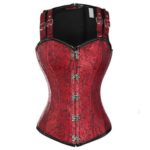 Load image into Gallery viewer, Women Bustiers Corsets Overbust Gothic Corset Vest Lace Up Buckle Boned Bustier Tops Club Party Crop Top Steampunk Corselet - Shop &amp; Buy
