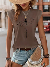 Load image into Gallery viewer, Women Dragonfly Charm - Lightweight &amp; Flowy Cap Sleeve Top - Versatile Loose Fit for Summer Style - Shop &amp; Buy
