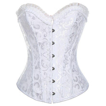 Load image into Gallery viewer, Women Lace Up Corset Bustier Jacquard Body Shaper Tummy Control Waist Cincher Training Overbust Corsets Steampunk Corselet - Shop &amp; Buy
