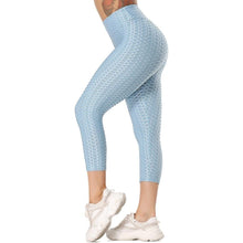 Load image into Gallery viewer, Women Leggings Capris Textured Anti Cellulite Leggins Push Up High Waist Sport Pant Fitness Athletic Cropped Scrunch Butt Tights - Shop &amp; Buy
