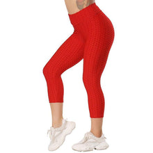Load image into Gallery viewer, Women Leggings Capris Textured Anti Cellulite Leggins Push Up High Waist Sport Pant Fitness Athletic Cropped Scrunch Butt Tights - Shop &amp; Buy

