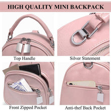 Load image into Gallery viewer, Women Mini Backpack Fashion Backpack Shoulder Bag for Teenage Girl Children Ladies Solid Color School Backpack Travel Bag - Shop &amp; Buy