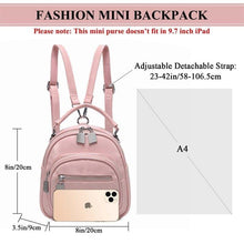Load image into Gallery viewer, Women Mini Backpack Fashion Backpack Shoulder Bag for Teenage Girl Children Ladies Solid Color School Backpack Travel Bag - Shop &amp; Buy

