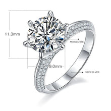 Load image into Gallery viewer, Women Moissanite Ring, 5.0 Ct Colorless Moissanite, 925 Sterling Silver Engagement Ring, Wedding Proposal Ring - Shop &amp; Buy
