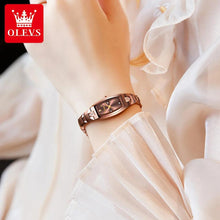 Load image into Gallery viewer, Women Quartz Watch Luxury Lmported Movement Gold Waterproof Elegant Diamond Set Jewellery Women Wrist Watch - Shop &amp; Buy
