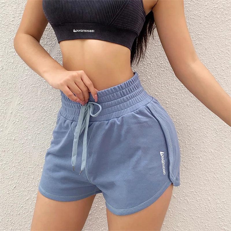 Women's Athletic Shorts Gym Sportswear Yoga Pants Cycling Strap Shorts Women's Fitness Clothing with Pockets - Shop & Buy