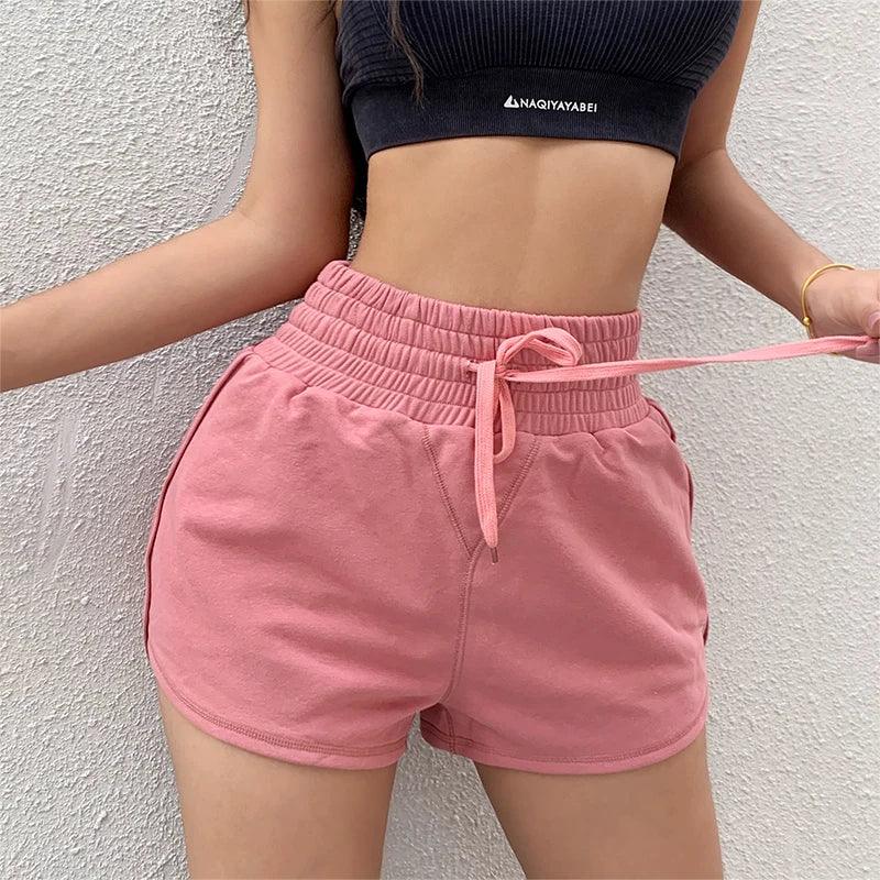 Women's Athletic Shorts Gym Sportswear Yoga Pants Cycling Strap Shorts Women's Fitness Clothing with Pockets - Shop & Buy