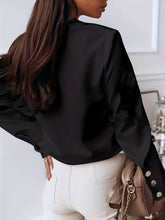 Load image into Gallery viewer, Women&#39;s Easy-Care Polyester Blouse - Solid Color, Casual Long Sleeve - Shop &amp; Buy
