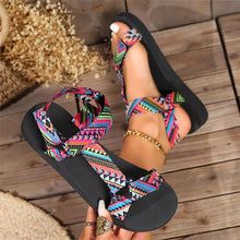 Load image into Gallery viewer, Women&#39;s Fashion Outdoor Open Toe Beach Sandals, Color Matching Block Strap - Shop &amp; Buy
