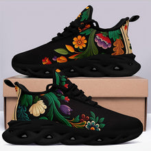 Load image into Gallery viewer, Women&#39;s Flower Detail Lace-up Blade Type Running Shoes, Lightweight Low Top Fashion Casual Sneakers - Shop &amp; Buy
