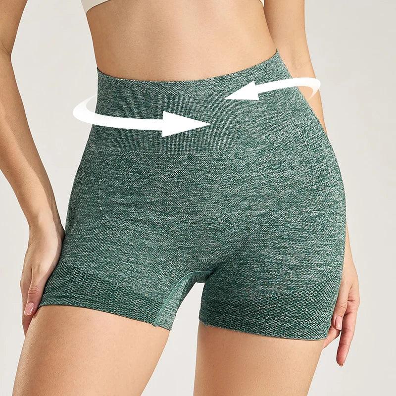 Women's Outdoor Cycling Shorts Gym Running Workout High Waisted Tummy Pants Women's Yoga Shorts - Shop & Buy