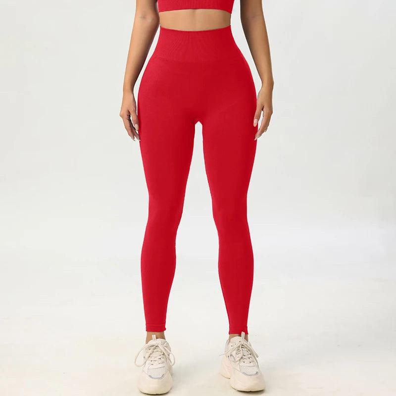 Women's Seamless Yoga Pants Solid Color Quick Dry Breathable Sweatpants Gym Leggings - Shop & Buy