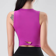 Load image into Gallery viewer, Women&#39;s sexy small tank top gym breathable quick dry yoga vest inside out fashion top sleeveless tops - Shop &amp; Buy
