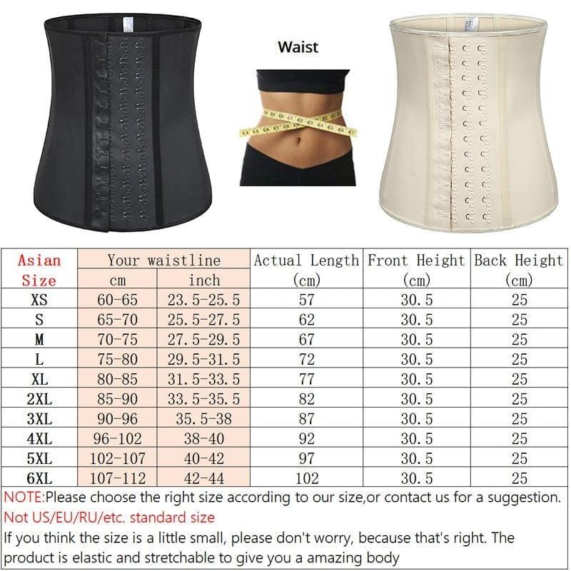 Women's Shapewear Extra Strong Latex Waist Trainer Workout Hourglass Belt Waist Cincher - Shop & Buy