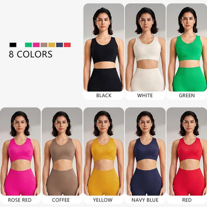 Women's solid colour sports fitness bra yoga running quick dry bra small vest shockproof breathable sports underwear - Shop & Buy